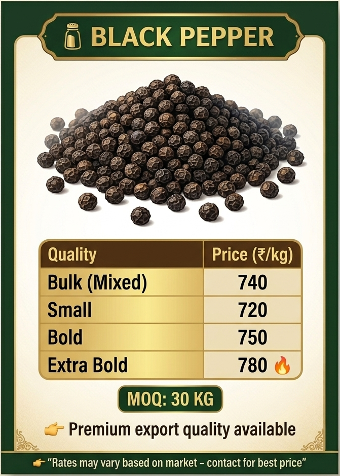 Black pepper wholesale